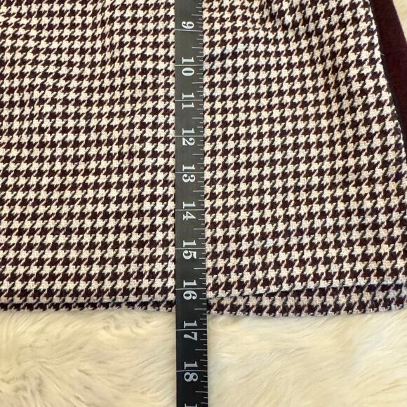 Zara Houndstooth Clueless Schoolgirl Wool Mini Skirt XS - Picture 7 of 10